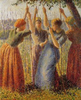卡米耶 畢沙羅 Peasants Planting Pea Sticks 卡米耶 畢沙羅 Peasants Planting Pea Sticks
